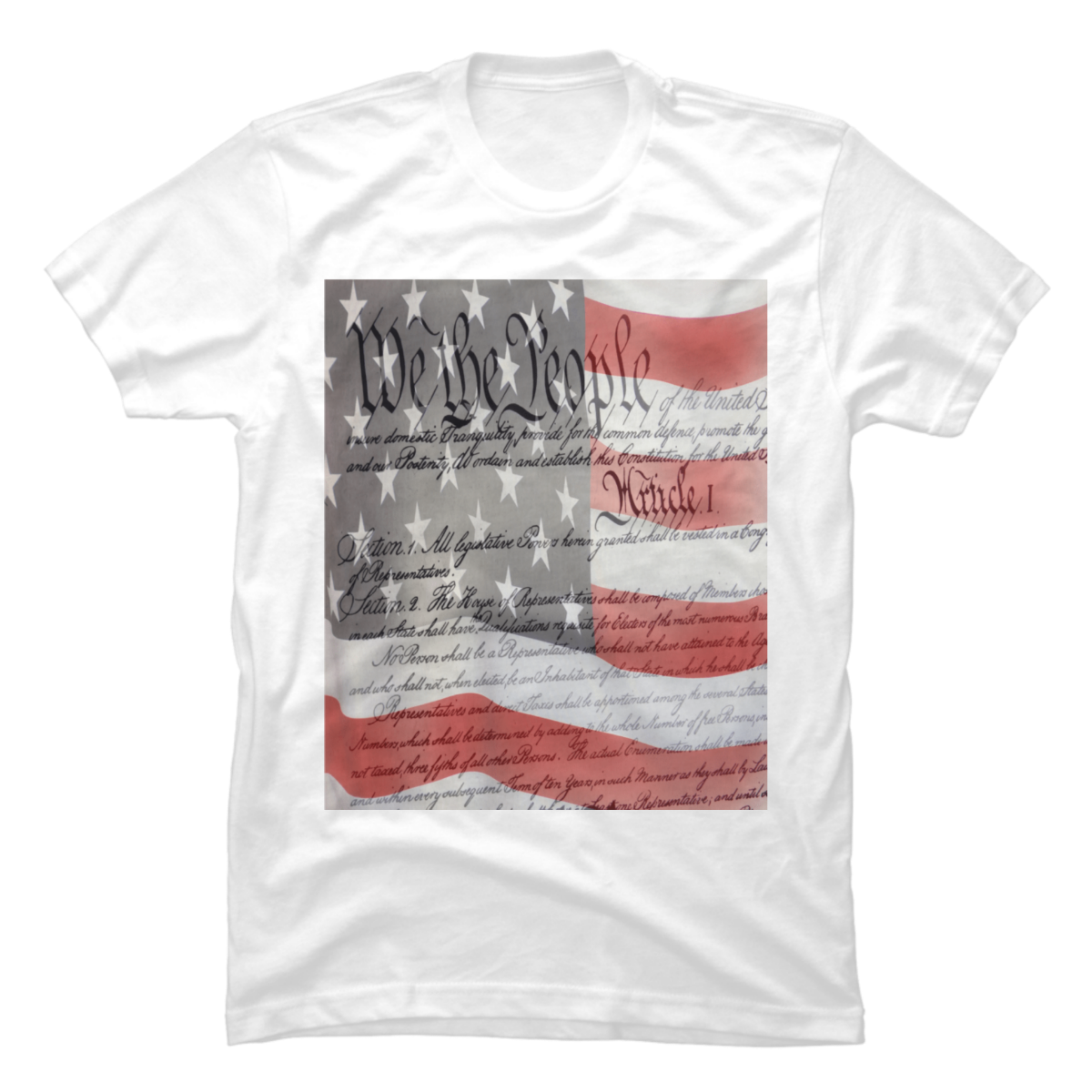 american flag constitution shirt